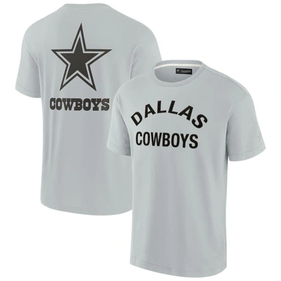 Fanatics Signature Unisex  Gray Dallas Cowboys Super Soft Short Sleeve T-shirt