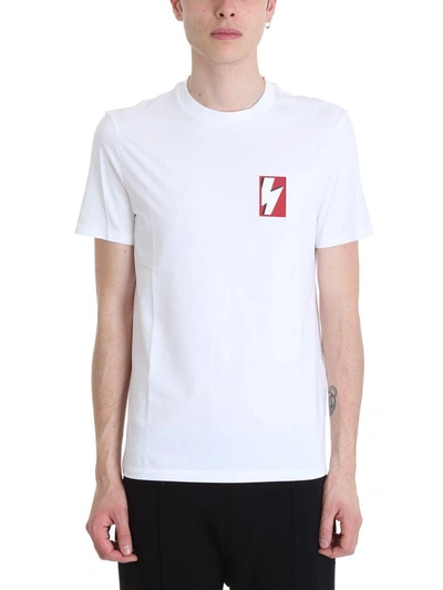 Neil Barrett White Cotton T-shirt