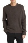 Vince Men's Mélange Crewneck Sweater In Heather Carrillo Green