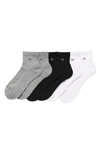 Calvin Klein 6-pack Quarter Cut Socks In Grey