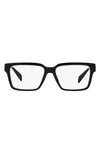 Versace 53mm Rectangular Optical Glasses In Black