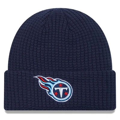 New Era Navy Tennessee Titans Prime Cuffed Knit Hat