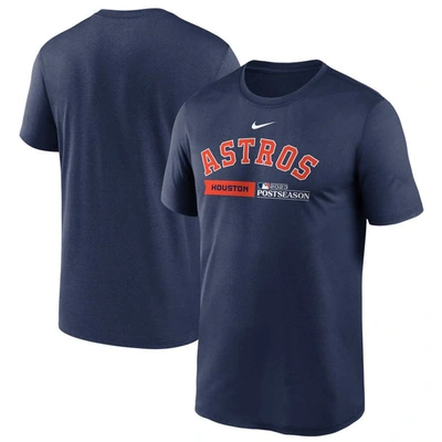 Nike Navy Houston Astros 2023 Postseason Authentic Collection Dugout T-shirt