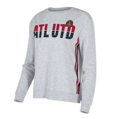 Concepts Sport Gray Atlanta United Fc Cedar Tri-blend Long Sleeve T-shirt