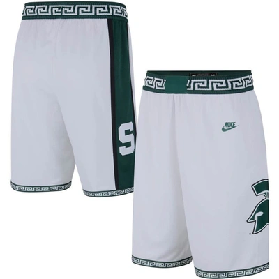 Nike White Michigan State Spartans Limited Retro Basketball Shorts
