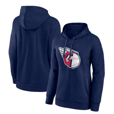 Fanatics Branded Navy Cleveland Guardians Logo Pullover Hoodie