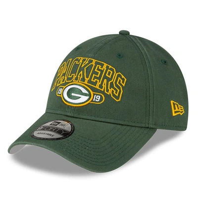 New Era Green Green Bay Packers Outline 9forty Snapback Hat