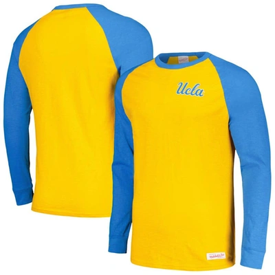 Mitchell & Ness Blue Ucla Bruins Legendary Slub Raglan Long Sleeve T-shirt
