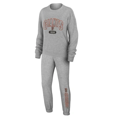 Wear By Erin Andrews Grey San Francisco Giants  Knitted Lounge Set