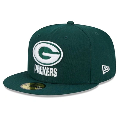 New Era Green Green Bay Packers  Main 59fifty Fitted Hat