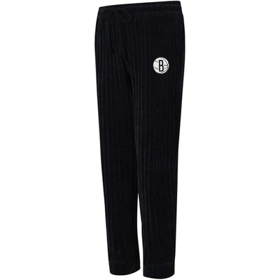 College Concepts Black Brooklyn Nets Linger Pants