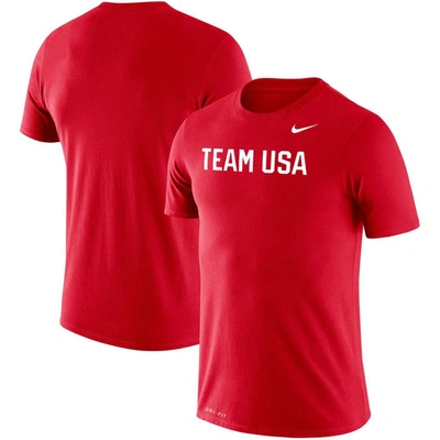 Nike Red Team Usa Legend Performance T-shirt
