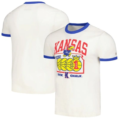 Homefield Cream Kansas Jayhawks Mountains Ringer T-shirt