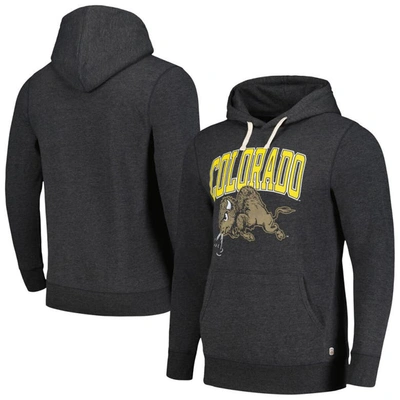 Homefield Charcoal Colorado Buffaloes Tri-blend Vintage Pullover Hoodie