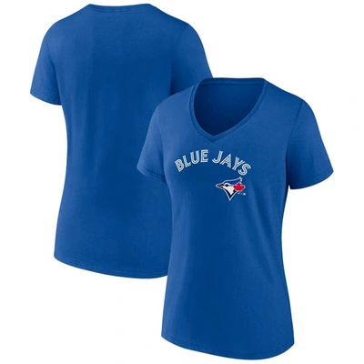 Fanatics Branded Royal Toronto Blue Jays Team Lockup V-neck T-shirt