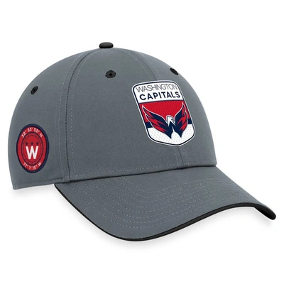 Fanatics Branded  Gray Washington Capitals Authentic Pro Home Ice Flex Hat