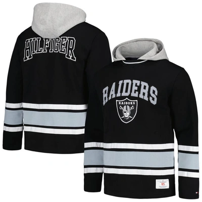 Tommy Hilfiger Black Las Vegas Raiders Ivan Fashion Pullover Hoodie