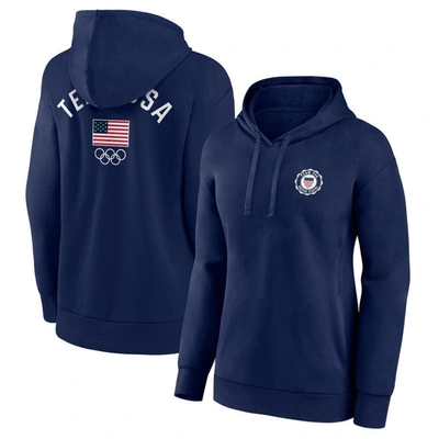 Fanatics Branded Navy Team Usa Arched Insignia Pullover Hoodie