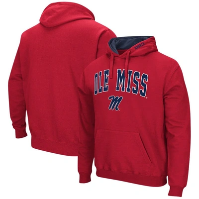 Colosseum Red Ole Miss Rebels Arch & Logo 3.0 Pullover Hoodie