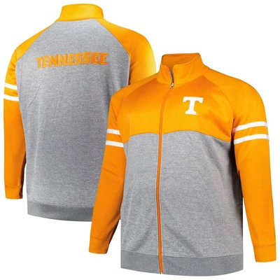 Profile Men's  Tennessee Orange Tennessee Volunteers Big And Tall Fleece Full-zip Jacket
