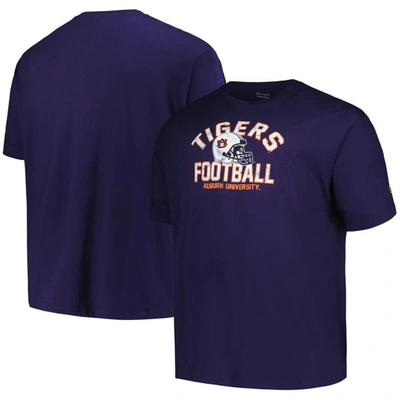 Champion Navy Auburn Tigers Big & Tall Football Helmet T-shirt