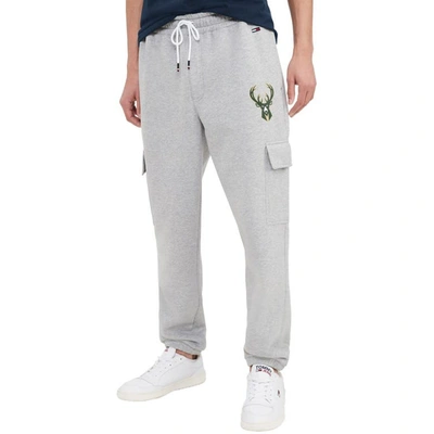 Tommy Jeans Gray Milwaukee Bucks Frankie Cargo Joggers