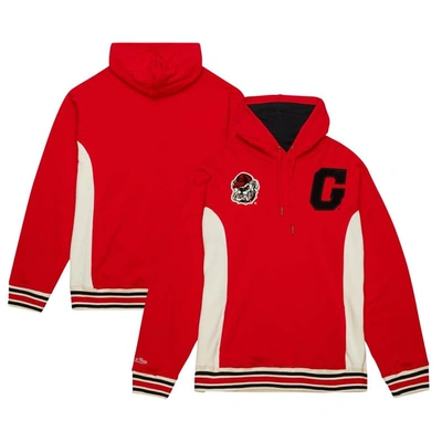 Mitchell & Ness Red Georgia Bulldogs Team Legacy French Terry Pullover Hoodie