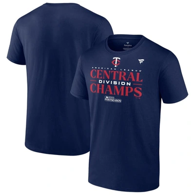 Fanatics Kids' Youth  Branded  Navy Minnesota Twins 2023 Al Central Division Champions Locker Room T-shirt