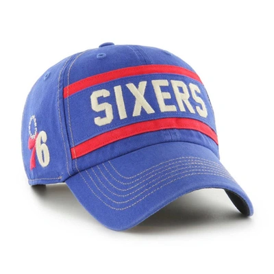 47 ' Royal Philadelphia 76ers Quick Snap Clean Up Adjustable Hat