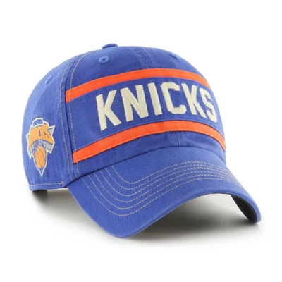 47 ' Blue New York Knicks Quick Snap Clean Up Adjustable Hat