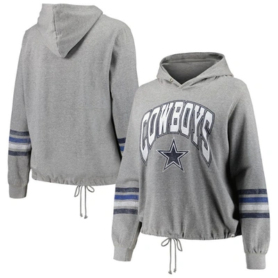 47 ' Heather Gray Dallas Cowboys Plus Size Upland Bennett Pullover Hoodie