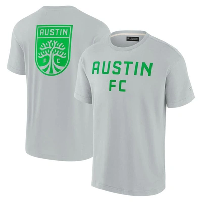 Fanatics Signature Gray Austin Fc Oversized Logo T-shirt