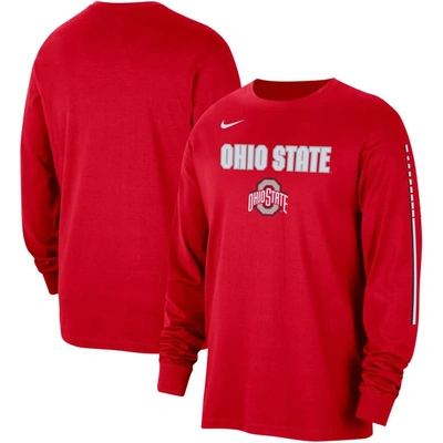 Nike Scarlet Ohio State Buckeyes Slam Dunk Long Sleeve T-shirt
