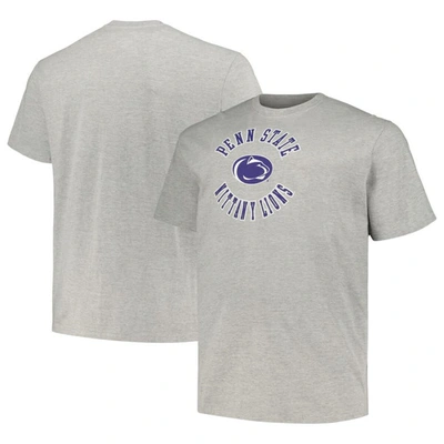 Champion Heather Grey Penn State Nittany Lions Big & Tall Circle Logo T-shirt