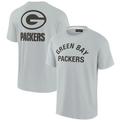 Fanatics Signature Unisex  Grey Green Bay Packers Super Soft Short Sleeve T-shirt
