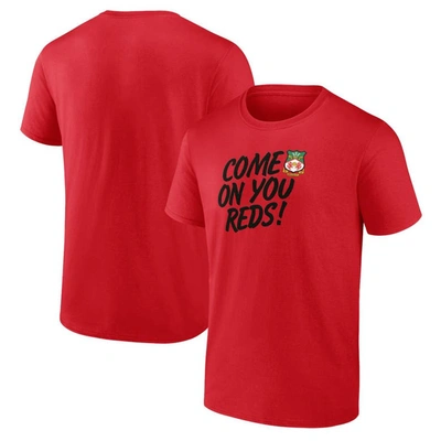Fanatics Branded Red Wrexham Come On You Reds T-shirt