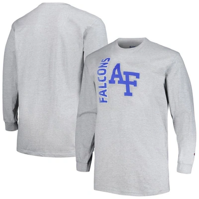 Profile Gray Air Force Falcons Big & Tall Mascot Long Sleeve T-shirt