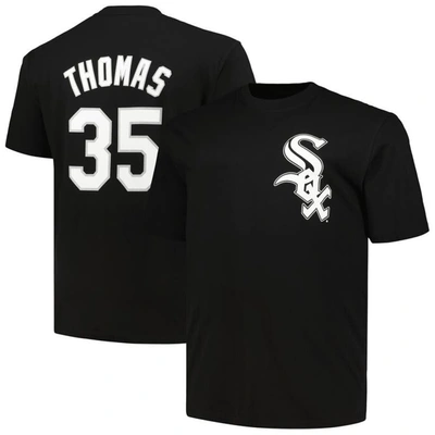 Profile Frank Thomas Black Chicago White Sox Big & Tall Cooperstown Collection Player Name & Number