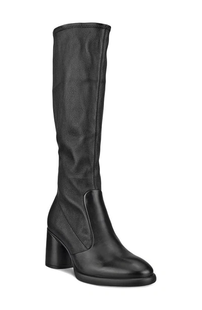 Ecco Sculpted Lx Knee High Boot In Black/ Black