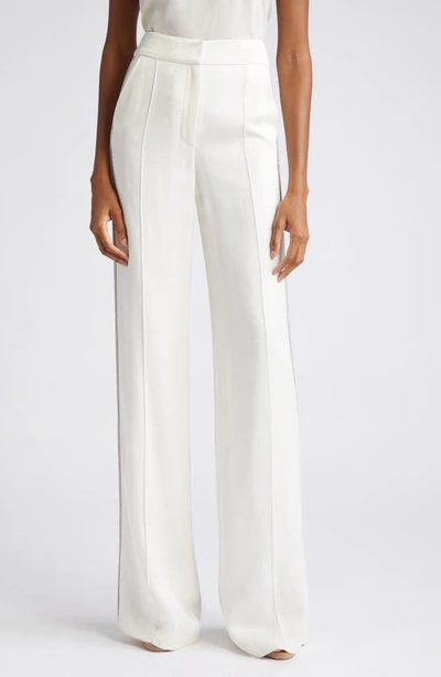 Veronica Beard Millicent Wide Leg Pants In Winter White