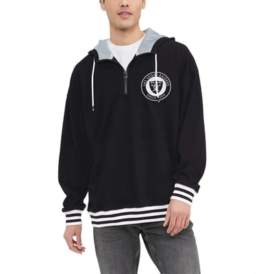 Tommy Hilfiger Black Las Vegas Raiders Aaron Quarter-zip Hoodie