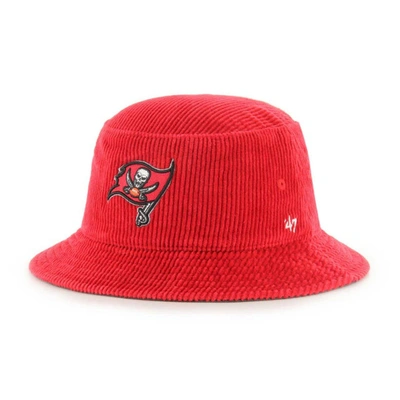 47 ' Red Tampa Bay Buccaneers Thick Cord Bucket Hat