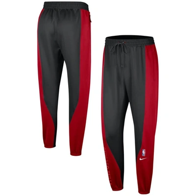 Nike Men's  Red, Black Chicago Bulls 2023/24 Authentic Showtime Pants In Red,black
