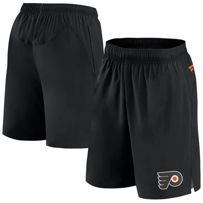 Fanatics Branded  Black Philadelphia Flyers Authentic Pro Tech Shorts