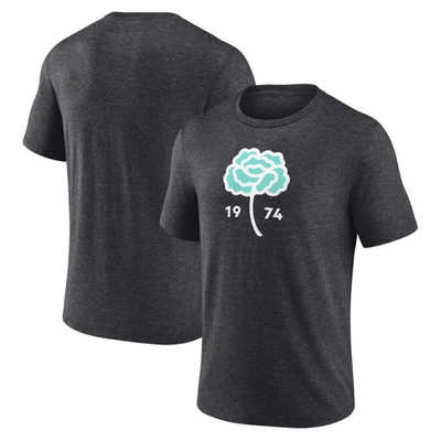 Fanatics Branded Heather Charcoal Seattle Sounders Fc Distressed Carnation Tri-blend T-shirt