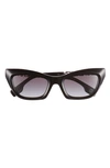 Burberry 51mm Cat Eye Sunglasses In Black