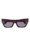 Burberry 51mm Cat Eye Sunglasses In Purple