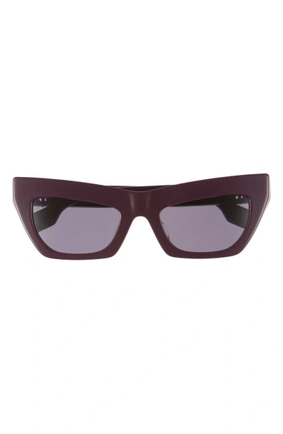 Burberry 51mm Cat Eye Sunglasses In Purple