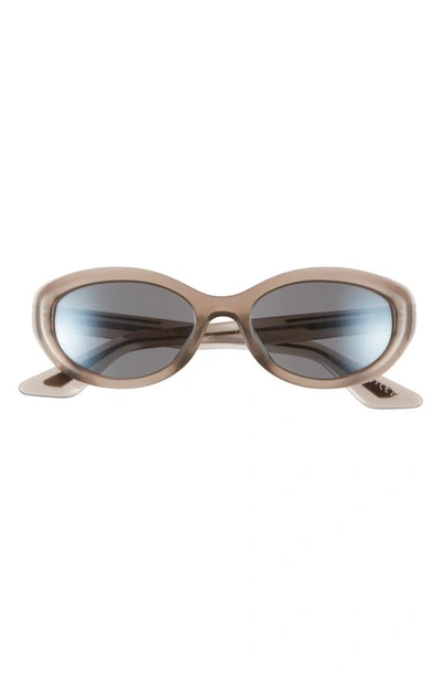 Oliver Peoples 53mm X Khaite 1968c Oval Sunglasses In Taupe
