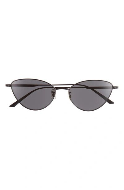 Oliver Peoples 56mm X Khaite 1998c Cat Eye Sunglasses In Matte Black